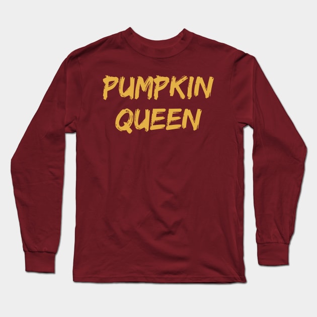 pumpkin queen Long Sleeve T-Shirt by zeevana